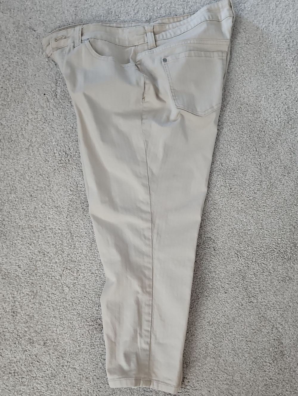 Christopher & Banks Women's Skinny Jeans in Light Beige